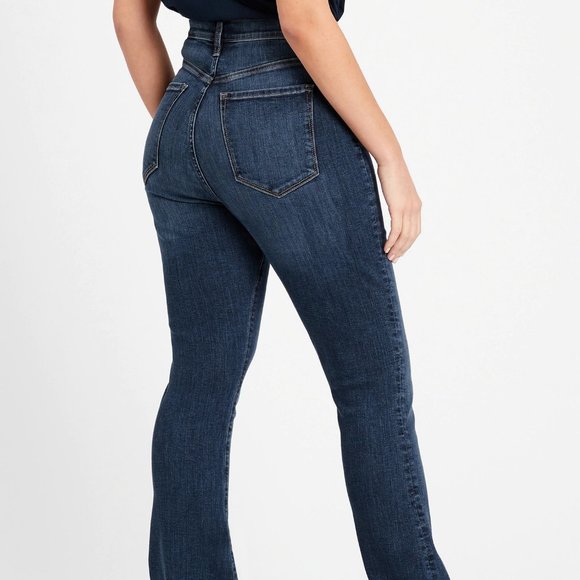 Banana Republic Curvy High-Rise Flare Jean size 28 Embers Wash - Picture 5 of 9